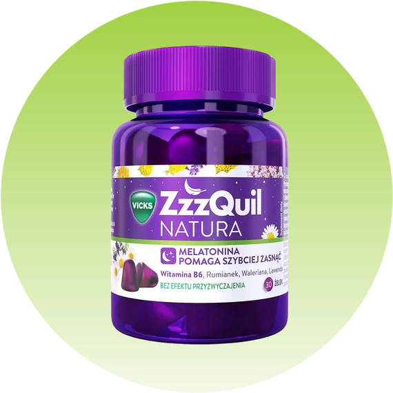 ZzzQuil Natura, мелатонін мелатонін желейка, смак лісових ягід 30