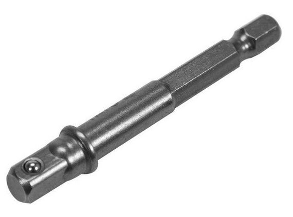 Держатель адаптер торцевых головок HEX 1/4"- 1/4" х65 мм YATO YT-04625