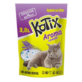 Силикагелевый наполнитель Kotix с ароматом лаванды 3.8 л