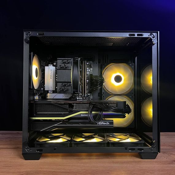 Збірка на замовлення:  ігровий ПК AeroCool Dryft Mini Tower / AMD Ryzen 5 7500F (6 (12) ядер по 3.7 - 5.0 GHz) / 32 GB DDR5/1000 GB SSD M.2/AMD Radeon RX 7800 XT, 16 GB GDDR6, 256-bit/800W | Зображення 5