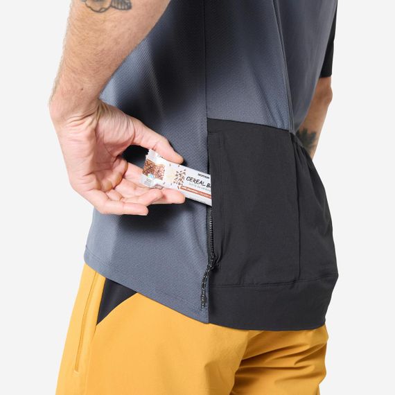 Джерсі чоловіче з короткими рукавами для велоспорту сіре/чорне - 3XL. | Зображення 6