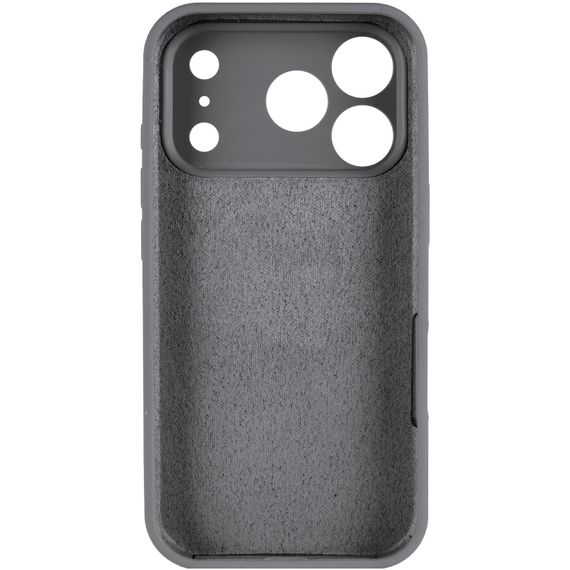 Чохол Silk Full Camera Protective (AA) NO LOGO для Apple iPhone 17 Pro / 18 Pro (6.3") Сірий / Dark Gray | Зображення 2