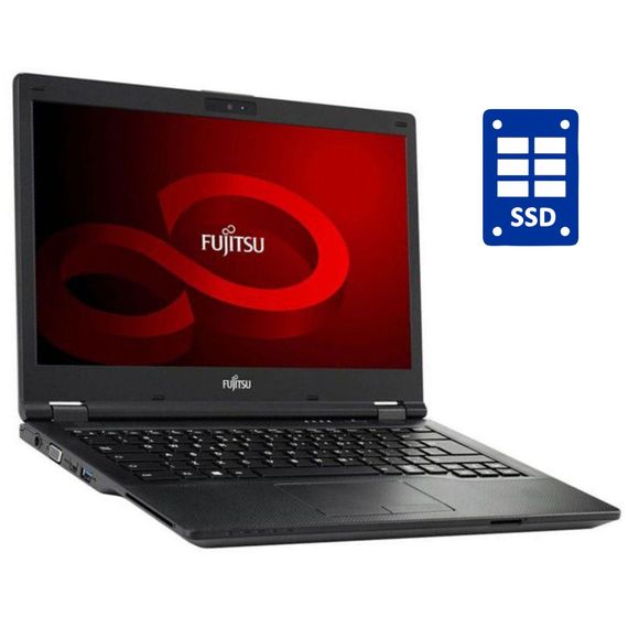 Ультрабук Б-класс Fujitsu LifeBook E548 / 14" (1920x1080) IPS / Intel Core i3-7130U (2 (4) ядра по 2.7 GHz) / 8 GB DDR4 / 256 GB SSD / Intel HD Graphics 620 / WebCam / Win 10 Pro б/у