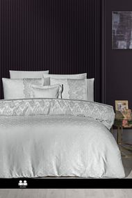 Комплект постельного белья First Choice Vip Satin Moonlight 200x220 Hillary Grey