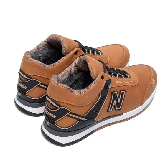 зимові шкіряні кросівки New Balance койот | Зображення 1