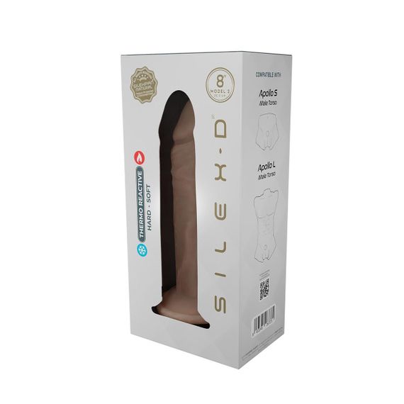 Фаллоимитатор SilexD Flesh (MODEL 2 size 8in) Liquid Silicone, подходит для Apollo S и L sexstyle | Зображення 5