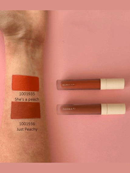 Рідка Матова Помада Farmasi Just Peachy 4 г | Зображення 1
