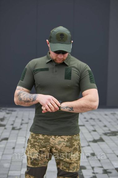 Футболка поло олива CoolPas | Зображення 2