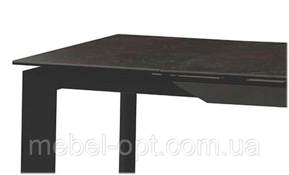 Стіл Vermont Black Marble чорний, кераміка під чорний камінь 1200 (+500) х800х760 мм | Зображення 1