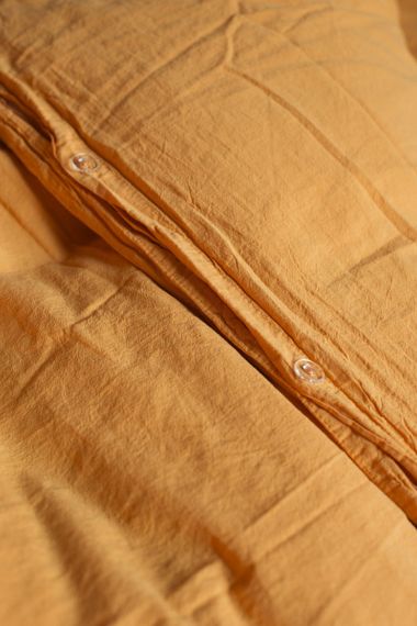 Комплект постільної білизни SoundSleep Stonewash Adriatic євро 200х220 см гірчиця (93288781) | Зображення 6