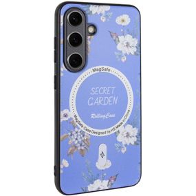 TPU+PC чохол Secret Garden with Magnetic Fit для Samsung Galaxy S24+ Lilac