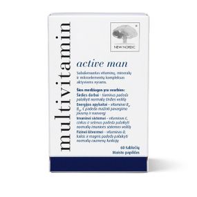 Витаминно-минеральный комплекс для мужчин New Nordic Multivitamin active man 60 Tabs
