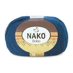 Шкарпеткова пряжа Nako Boho, синій 10093