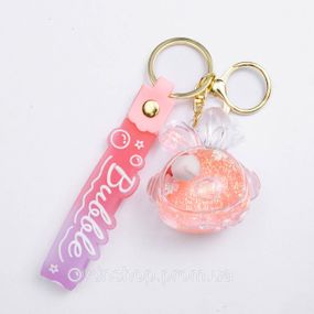 Дитячий брелок Bubble 5×5,5 (см) для ключів, на сумку та рюкзак Рожевий HP-55-32P