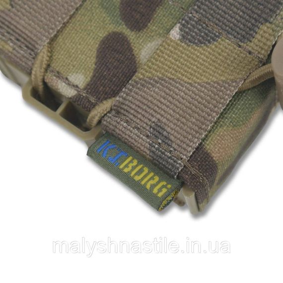 Жорсткий посилений тактичний підсумок Kiborg GU Single Mag Pouch Multicam | Зображення 9