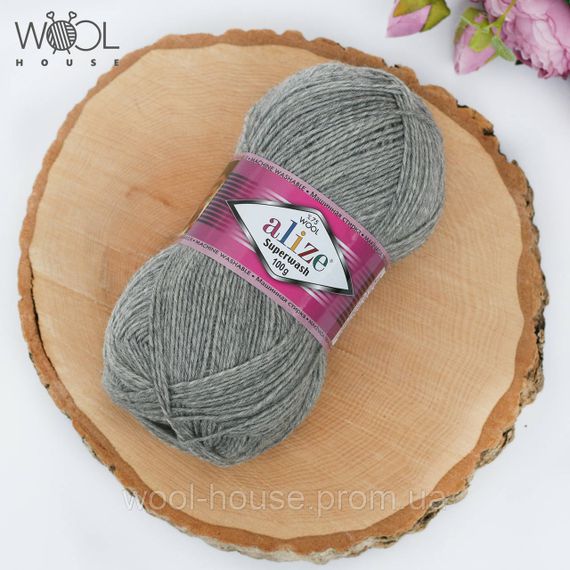 Шкарпеткова пряжа Alize Superwash Comfort Socks, сірий 21