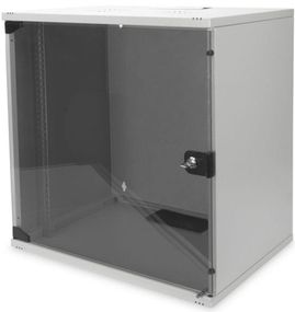 Шкаф DIGITUS 19&quot; 12U 540x400, стекл.дверь, 60kg max, серый (DN-1912-U-S-1)