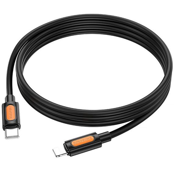 Дата кабель Borofone BX114 Structure Type-C to Lightning 27W (1m) Black | Зображення 4