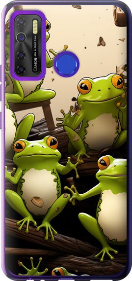 Чехол на Tecno Camon 15 Жабки "5656u-2405-17620"