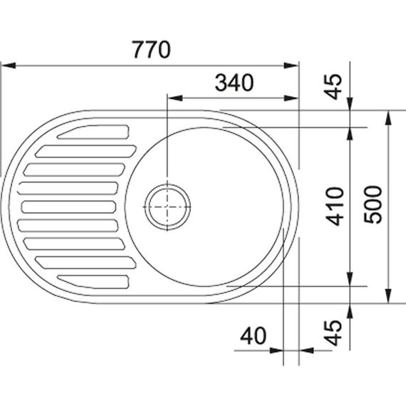 Кухонні мийки Franke RONDA ROG 611 Фраграніт/770х500х195/Словаччина/Сахара
 (114.0254.784) | Зображення 1