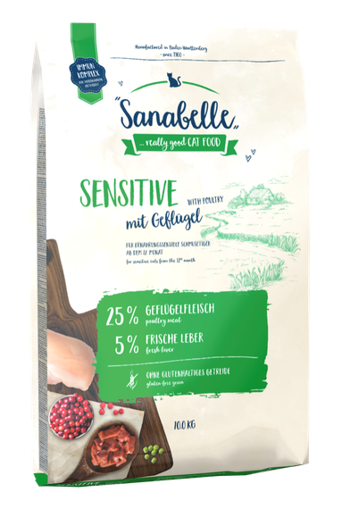 Sanabelle Sensitive Сухий корм для дорослих кішок з домашньою птицею 10 кг