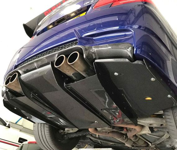 Дифузор заднього бампера V6 (для E92/E93 M3, Карбон) для BMW 3 серія E-90/91/92/93 2005-2011 рр | Зображення 2
