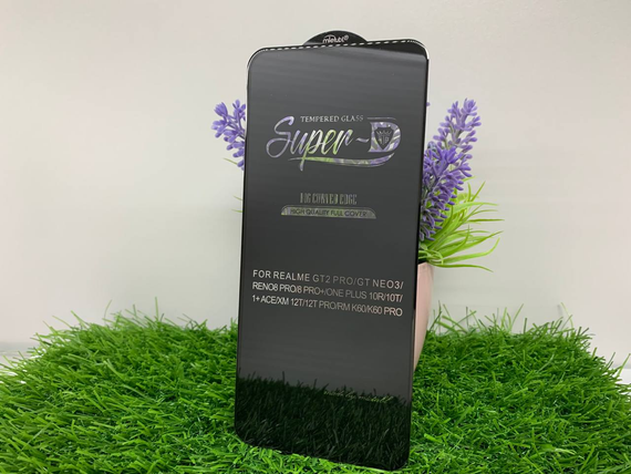 Защитное стекло 5D Full Glue для OnePlus Ace 10R | Mietubl | Чорне, повне покриття, 9H