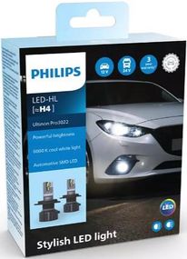 11342U3022X2 (PHILIPS) LED H4 Ultinon Pro3022 HL P43t-38