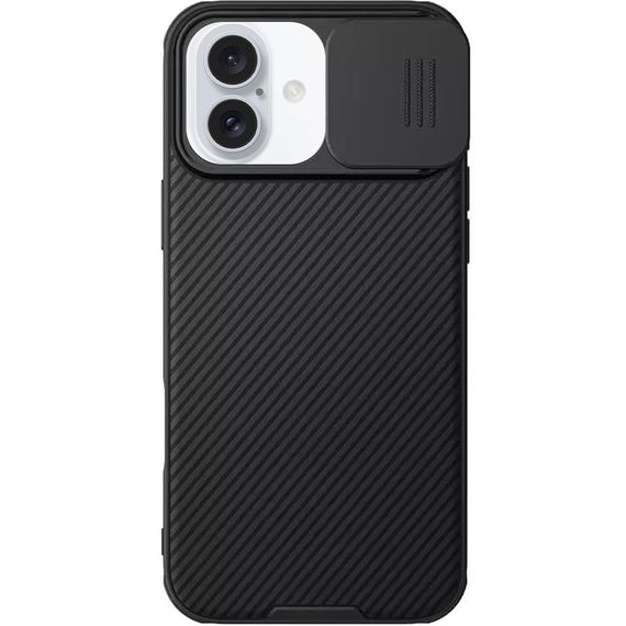 Карбонова накладка Nillkin CamShield Pro для Apple iPhone 16 (6.1") Black