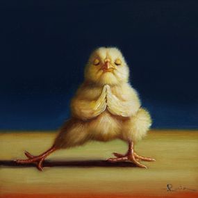 Йога курочка вытянула ногу ©Lucia Heffernan