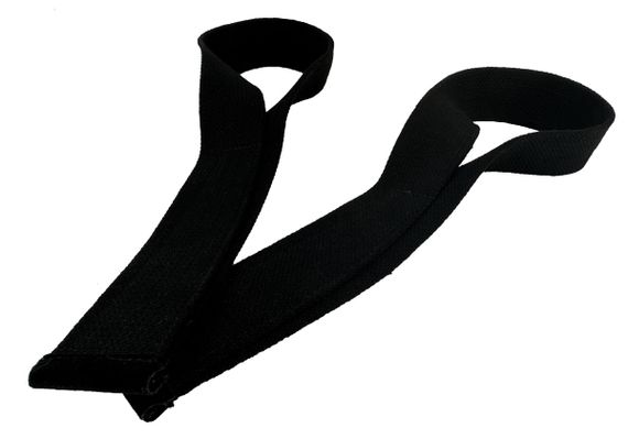 Лямки атлетичні EasyFit Delta Long для тягової тяги чорні (EF-0050) | Зображення 1