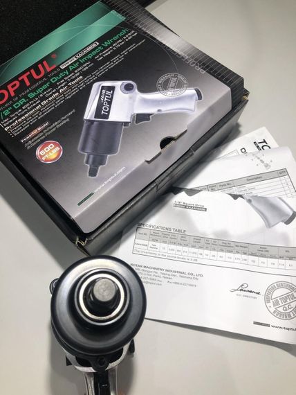 Гайковерт пневматичний  1/2" 814Nm 8000об/хв TOPTUL KAAA1660B пневмогайковерт | Зображення 7