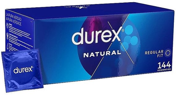 Презервативи Durex Natural анатомічні, гладкі, з лубрикантом — NEW DESIGN, латекс, прозорі, з резервуаром | Зображення 1