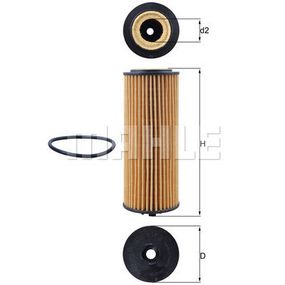 Фильтр масляный Mahle OX1162D