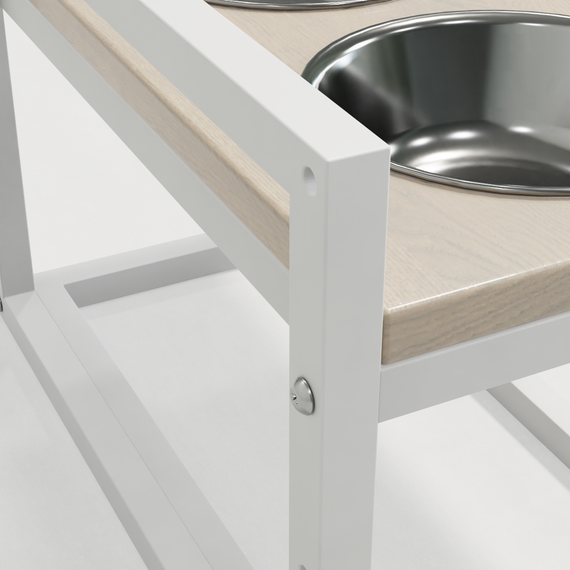 Миски на регулируемой подставке для средних собак Hollky Flex M (2 × 0.85 л) FM-422530-WHWH | Зображення 7