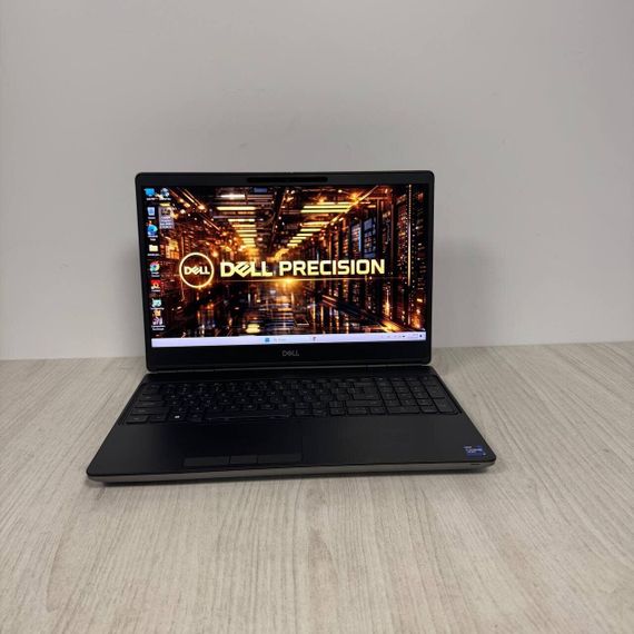 Мобильная рабочая станция Dell Precision 7560 / 15.6" (1920x1080) IPS / Intel Core i9-11950H (8 (16) ядер по 2.6 - 5.0 GHz) / 16 GB DDR4 / 512 GB SSD / nVidia RTX A4000, 8 GB GDDR6, 256-bit / WebCam б/у | Зображення 1