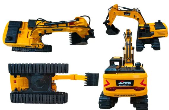 Екскаватор на радіокеруванні (ківш рухається, звук, підсвічування, гусеничний хід, пульт) | Зображення 1