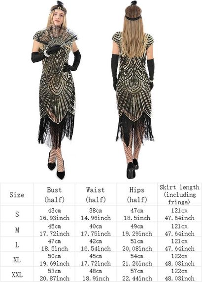 Платье в стиле 20-х Гетсби с пайетками бахромой перчатками женский ретро образ комплект для карнавала Хэллоуин | Зображення 1