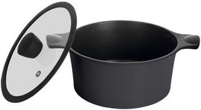 Каструля Ringel Zitrone Black з кришкою 2.5 л (RG-2108-20 BL**) Чорний