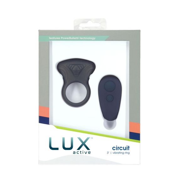 Эрекционное виброкольцо Lux Active Circuit Vibrating Cock Ring, пульт ДУ, 7 режимов вибрации sexstyle | Зображення 3