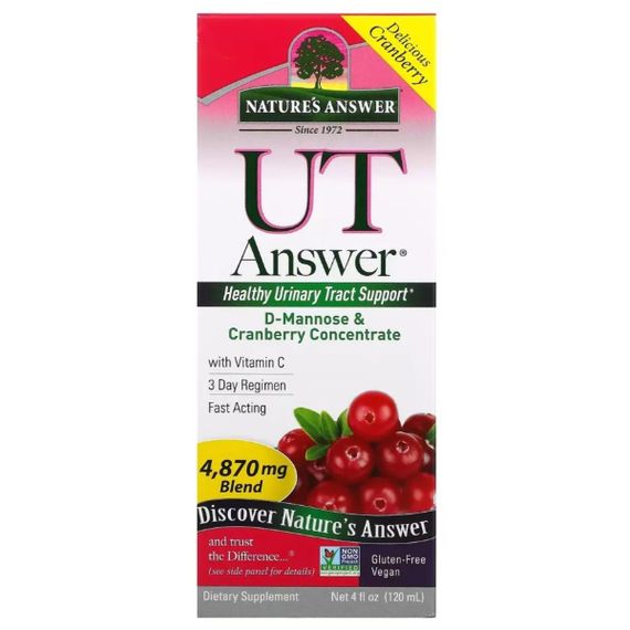 Урологический препарат Nature's Answer D-Mannose & Cranberry Concentrate 4870 mg 120 ml /8 servings/