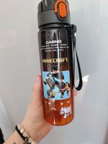 Дитяча пляшка для води Casno «Minecraft» 560 мл персонаж на коні
