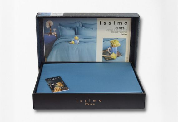 Комплект постельного белья Issimo Simply Satin 200х220 см Sky Blue | Зображення 3