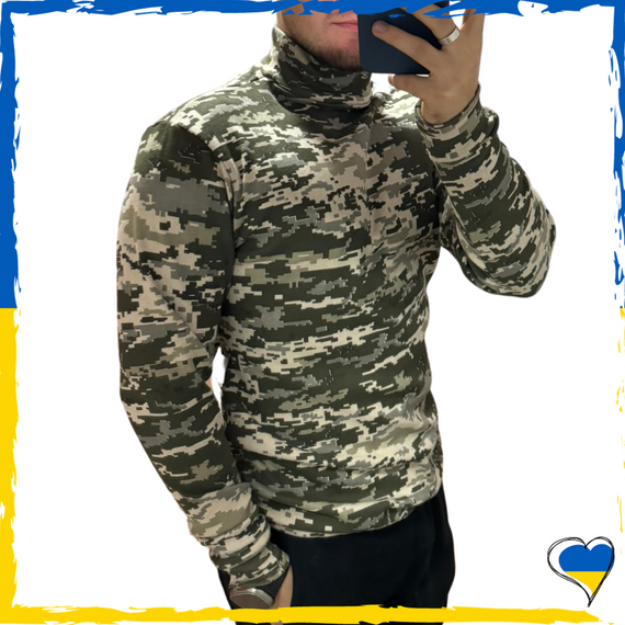 Реглан пиксель. Кофта тактическая на флисе. Кофта теплая военная XS-2XL | Зображення 2