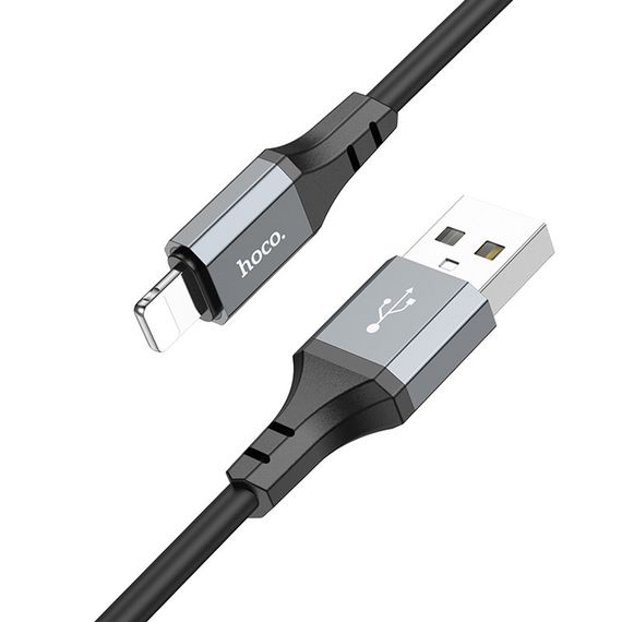 Дата кабель Hoco X86 Spear USB to MicroUSB (1m) Black | Зображення 1