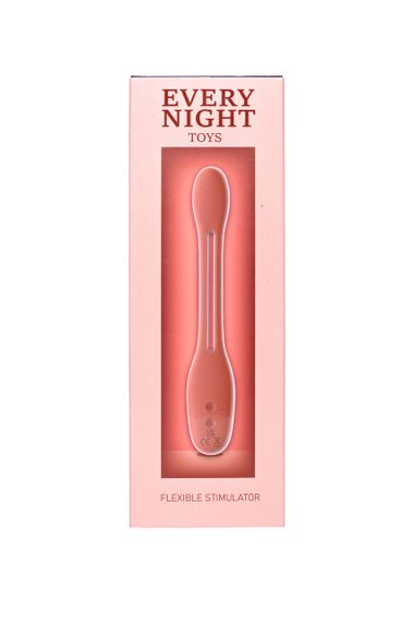 Гнучкий вібратор для пар Every Night Toys Flexible з двома моторчиками, червоний Sex Aura | Зображення 5
