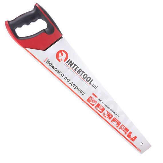 Ножівка для деревини з тефлоновим покриттям 500 мм, гартований зуб INTERTOOL HT-3109 | Зображення 5