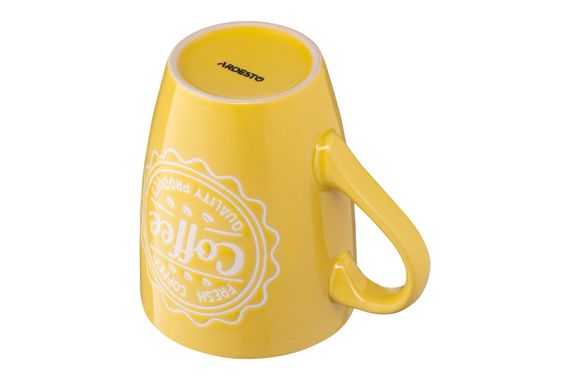 Чашка ARDESTO  Coffee, 330 мл, жовта, кераміка (AR3469Y) | Зображення 5