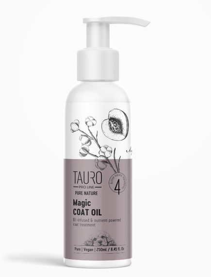 Масло для ухода за шерстью собак и котов Tauro Pro Line Pure Nature Magic Coat Oil