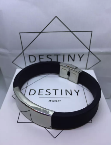 Браслет чоловічий Destiny Чорний One Size | Зображення 3